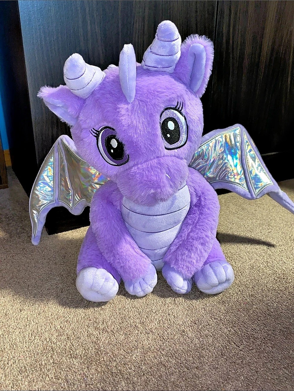 Witch Way Familiars-Winnie Purple Dragon Plush